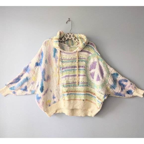 NWOT Free People Flower Child Poncho / Serene Dream - Picture 7 of 11